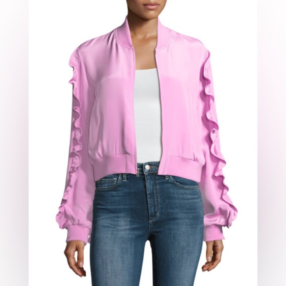 Tibi Silk Bomber Jacket